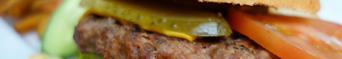 Eating American (Traditional) Burger at Hobo's restaurant in Fort Mill, SC.